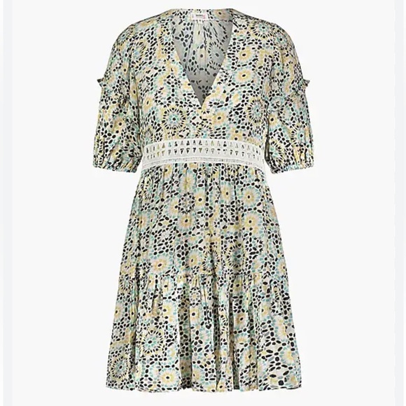 NWT Lemlem Telem Flutter Sleeve Mini Dress Small - Picture 1 of 10
